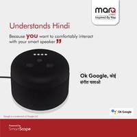 MarQ by Flipkart Smart Home Speaker (with Google Assistant)  (Black) at 999 rs
