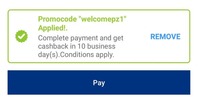 [WELCOMEPZ1] Payzapp: 30% Cashback up to Rs.300 on a minimum transaction of Rs.500 on Recharge/Billpay/Myntra/Dominos(Account specific)