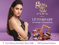 Myntra glow Up sale Upto 80% Off on beauty Products 27th To 28th Oct