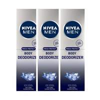 Pantry - NIVEA Men Fresh Protect Body Deodorizer Ice Cool, 120ml (Pack of 3) @ 276