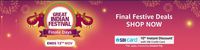 Amazon Great Indian Festival Finale Days [ 5-13 Nov ] 10% Extra off SBI Credit Card (Twice*)