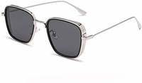 Carlson Raulen Metal Body Silver Square inspired from Kabir Singh Sunglass for Men and Boys