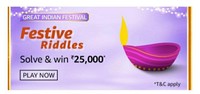Amazon Festive Riddles || Solve & Win ₹25,000 Pay Balance 
