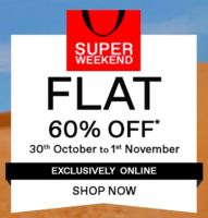 Vero Moda Super weekend sale Flat 60% Off 30th to 1st Nov