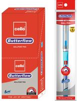 Cello Butterflow Blue Ball Pen (Pack of 10)