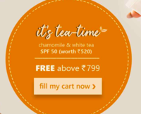 Plum goodness Get FREE Charmomile & White tea SPF 50 worth Rs.520 On orders Above 799 + FLAT 15% Off