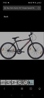 Hero Kyoto 26T Single Speed Mountain Bike (Black, Ideal For : 12+ Years )

