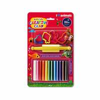 Pidilite Rangeela Creative Clay Pack Containing - Dino, Fruit, Marine, and Animals - 165g