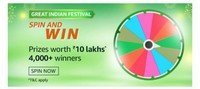 Amazon Spin and Win Prizes Worth 10 Lakhs | 4000+ Wineers