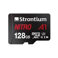 Strontium Nitro A1 128GB Micro SDXC Memory Card 100MB/s A1 UHS-I U3 Class 10 with High Speed Adapter for Smartphones Tablets Drones Action Cams (SRN128GTFU3A1A)