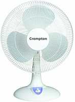 Crompton Greaves Metal Crompton Hiflo Lg 50-Watt Table Fan (Light Grey)