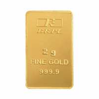 Bangalore Refinery 24k (999.9) 2 gm Yellow Gold Bar

