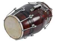 GT manufacturers Wooden Musical Instrument Dholak Drum Nuts & Bolt Design1 (Brown)