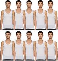 [LOOT] Lux Cozi Men's Pack of 10 Plain Vest (Size - 80)