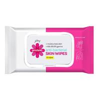 Godrej Protekt Anti-bacterial Skin Wipes – Kills 99.9% Germs and Moisturizes Skin, No Alcohol Wet Tissue (30 Wipes)

