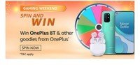 Amazon Spin and Win- Answer and win OnePlus 8T and other OnePlus Goodies