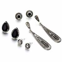 Shining diva set of 4 ear rings 