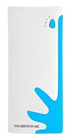 ambrane 10000 mAh power bank fast charging 10 W (White, Blue, Lithium-ion)