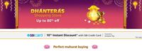 Dhanteras Shopping Store - Up To 20% Off On Gold & Silver Coins, Up To 40% Off On Smartphone & More + SBI Bank Offer