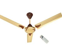 OGSMITH Fan With Remote Control 100 % copper 1200 mm 3 Blade Ceiling Fan(Golden, Pack of 1)