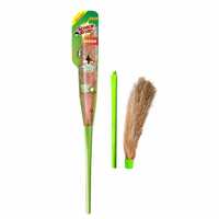 Scotch-Brite No-Dust Fibber Broom (Multi-Purpose, Green)

