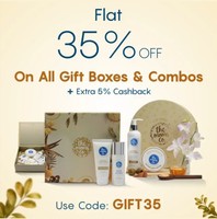 The mom's co flat 35% discount on gifting  +Upto 35% discount sitewide and 5% cashback on every purchase. 