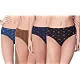 Lux Karishma Women's Panty (Pack of 4) (KRSMA_PNT_AST_PRT_85_4PC_Assorted