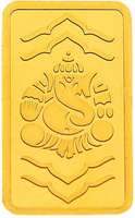 Dhanteras shopping - Flat 3000/- off on Kundan Ganesha Gold Bar 24 (9999) K 8g Gold Coin