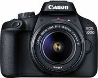 Canon EOS 3000D DSLR Camera Single Kit with 18-55 lens (16 GB Memory Card & Carry Case)  (Black)