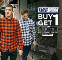 Jack and Jones  Sale Buy 1 Get 1 Free on shirts