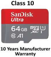 SanDisk ULTRA 64 GB MicroSDXC Class 10 100 MB/s  Memory Card