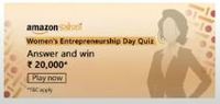 Amazon Saheli Women's Entrepreneurship Day Quiz Answer and Win Rs 20,000 as Amazon Pay Balance