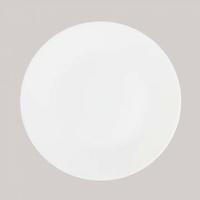 LaOpala Diva Opal Glass Quarter Plate, 7.5-inch, White -Set of 6