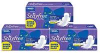 Stayfree All Night XL Dry Max Cover Sanitary Napkins - 42 Pads (B2G1) Rs.891 