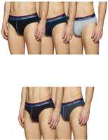 58% Off - [Size 85,90,100] Euro Men's Plain (Pack of 5) Fusion Brief(5P) at Rs.293