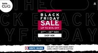 Few Hours Left - TatacliQ Black Friday Sale Upto 85% Off + 10%  instant discount  through HDFC Cards