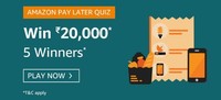 AMAZON PAY LATER QUIZ Win ₹20,000 || 5 Winners
