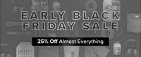 Bodybuilding Black Friday Sale 25% off on almost Everything 