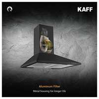 Kaff Wall Mounted Auto Clean 60 cm 1080 m3/h Black Chimney ( ELBAA DHC 60 ) @ 6899
