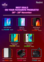 Mi & Redmi Black Friday Deals Upto 60% off at Amazon, Flipkart & Mi.com