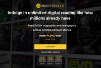 Go Unlimited with Magzter GOLD @ 1999