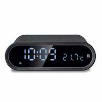 iBall Musi Home Pro Portable Digital Clock Bluetooth Speaker with Wireless Charging (Black)