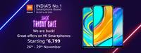 Amazon  Xiaomi Black Friday Sale  (26-29 Nov )