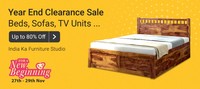 Year End Clearance Sale 27th - 29th Nov : Upto 70% off on Sofas, Mattress, Furnitures 