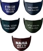 HashBean 2 Layer Everyday Reusable Cloth Mask  (Pack of 5)