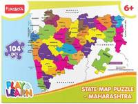 Funskool State Map Puzzle Maharashtra  (104 Pieces)
