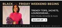 Flipkart Black Friday Weekend Sale- Upto 80 %, off on Top Brand Clothings 