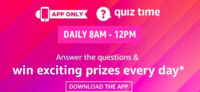 Amazon Quiz Answers for 28th Nov'20 – Win 10k Amazon Pay Balance : 2 Winner