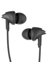 boAt BassHeads 100 Black Wired Earphones with Enhanced Bass Hawk-Inspired Design & Mic