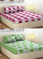 (Pack of 2) Double Bedsheets Rs379/- or pay 360rs + 19 supercoins